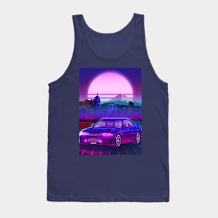 Skyline Gtr R33 cityscapes Fuji Vaporwave Tank Top